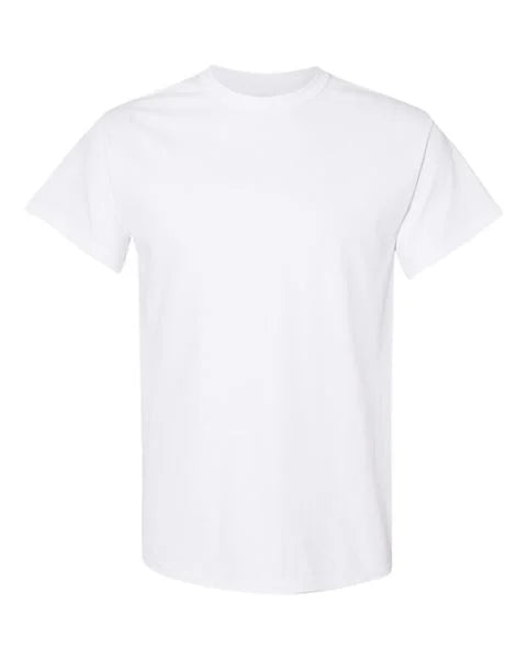 Plain white t-shirt on a white background