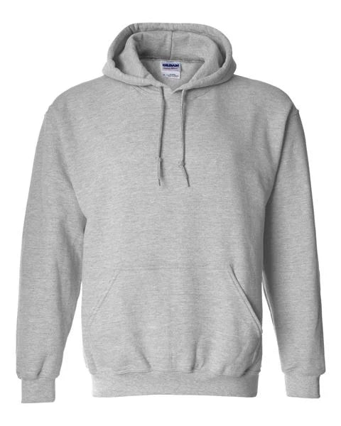 Gray hoodie on a white background