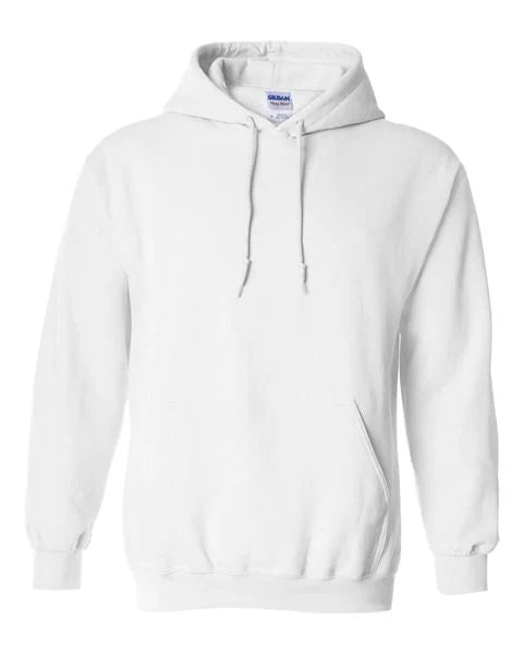 White hoodie on a white background