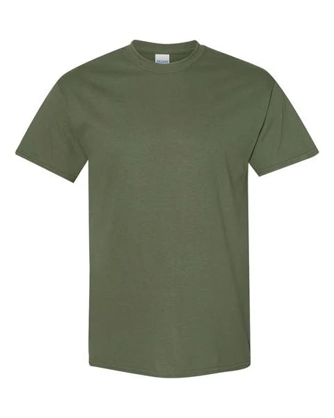 Green t-shirt on a white background