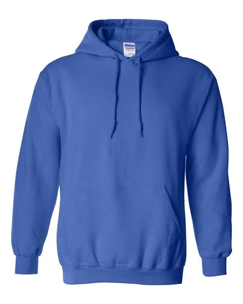 Blue hoodie on a white background