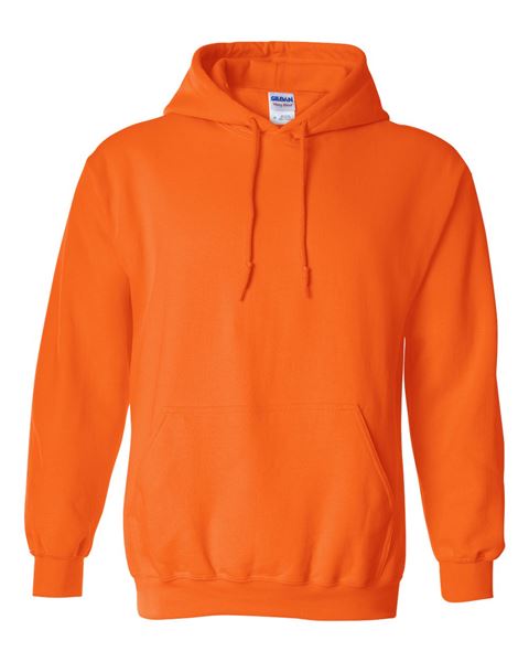 Orange hoodie on a white background