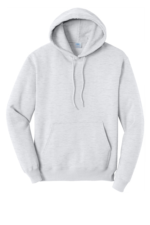 Gray hoodie on a white background