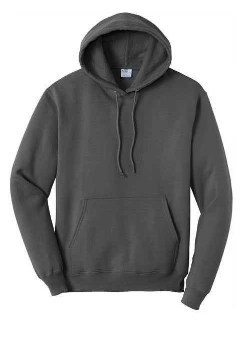 Gray hoodie on a white background