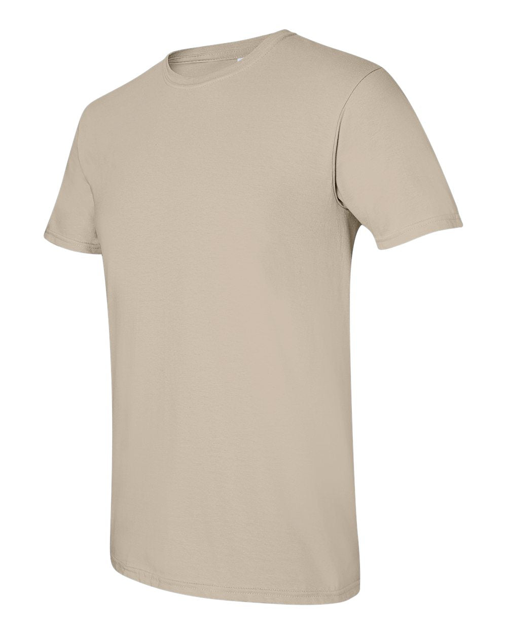 Beige t-shirt on a white background